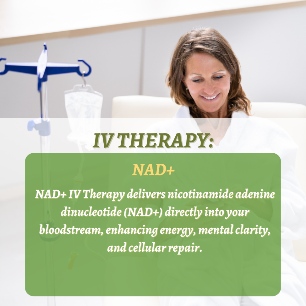 NAD+ IV Therapy session for boosting energy and mental clarity